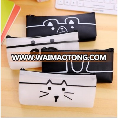 Adorable PU Animal Pen Bags Pencil Case Cartoon Pencil Bag Stationery School Supply